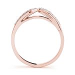 Diamond Wedding Ring, in Rose Gold - 50010