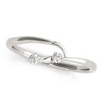 Diamond Wedding Ring, in White Gold - 50205