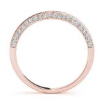 Diamond Wedding Ring, in Rose Gold - 84324