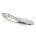 Diamond Wedding Ring, in White Gold - 84324