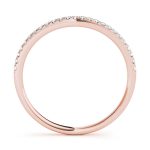 Diamond Wedding Ring, in Rose Gold - 51031