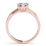 Solitaire Engagement Ring, Round Shape, in Rose Gold - 84906