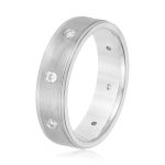 Men's Heavy Wedding Band, in Sterling Silver - ND18115H