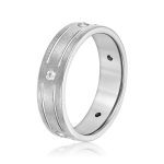 Men's Heavy Wedding Band, in Sterling Silver - ND18119H