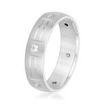 Men's Heavy Wedding Band, in Sterling Silver - ND18121H