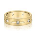 Men's Heavy Wedding Band, in Yellow Gold - ND18244H