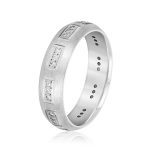 Men's Heavy Wedding Band, in Platinum - ND18253H