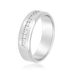 Men's Heavy Wedding Band, in Sterling Silver - ND18264H