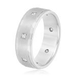 Men's Heavy Wedding Band, in Platinum - ND18267H