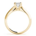 Prong Set Engagement Ring, Solitaire Style, Oval Shape, in Yellow Gold - 84959