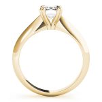 Prong Set Engagement Ring, Solitaire Style, Emerald Shape, in Yellow Gold - 84960