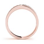 Fancy Shape Princess Wedding Ring, in Rose Gold - 84365