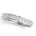 Fancy Shape Princess Wedding Ring, in Platinum - 84365