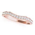 Diamond Wedding Ring, in Rose Gold - 50832