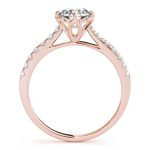 Vintage Engagement Ring, Round Shape, in Rose Gold - 50957