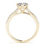 Vintage Engagement Ring, Round Shape, in Yellow Gold - 50957