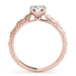 Vintage Engagement Ring, Round Shape, in Rose Gold - 50963