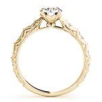 Vintage Engagement Ring, Round Shape, in Yellow Gold - 50963