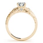 Solitaire Engagement Ring, Round Shape, in Yellow Gold - 51040