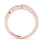 Diamond Wedding Ring, in Rose Gold - 51058