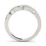 Diamond Wedding Ring, in White Gold - 51058