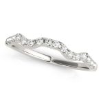 Curverd Wedding Ring, in Platinum - 84258