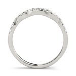 Curverd Wedding Ring, in Platinum - 84258