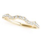 Curverd Wedding Ring, in Yellow Gold - 84258