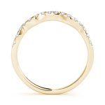 Curverd Wedding Ring, in Yellow Gold - 84258