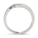 Curverd Wedding Ring, in Platinum - 84262