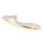 Curverd Wedding Ring, in Yellow Gold - 84262