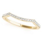 Curverd Wedding Ring, in Yellow Gold - 84274