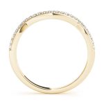 Curverd Wedding Ring, in Yellow Gold - 84274