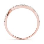 Diamond Wedding Ring, in Rose Gold - 84280