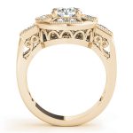 Vintage Engagement Ring, Round Shape, in Yellow Gold - 84603