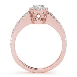 Halo Engagement Ring, Pear Shape, in Rose Gold - 84607