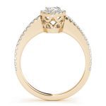 Halo Engagement Ring, Pear Shape, in Yellow Gold - 84607