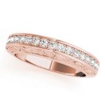 Diamond Wedding Ring, in Rose Gold - 82417