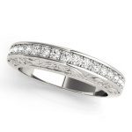 Diamond Wedding Ring, in White Gold - 82417