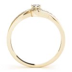 Tension Engagement Ring, Round Shape, in Yellow Gold - 84883