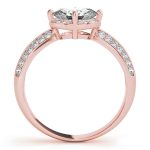 Halo Engagement Ring, Oval Shape, in Rose Gold - 84885