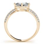 Halo Engagement Ring, Oval Shape, in Yellow Gold - 84885