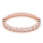 Stackable Wedding Ring, in Rose Gold - 84976