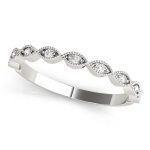 Stackable Wedding Ring, in Platinum - 84977