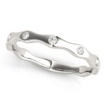 Stackable Wedding Ring, in Platinum - 84978