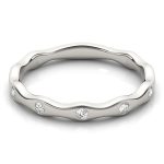 Stackable Wedding Ring, in Platinum - 84978