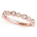 Stackable Wedding Ring, in Rose Gold - 84979