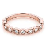 Stackable Wedding Ring, in Rose Gold - 84979