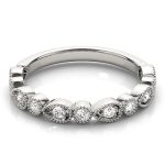 Stackable Wedding Ring, in White Gold - 84979