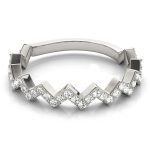 Stackable Wedding Ring, in White Gold - 84980